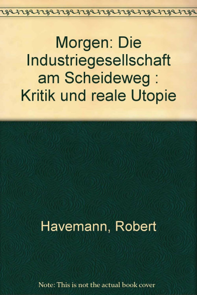 Morgen. Die Industriegesellschaft am Scheideweg. Kritik und reale Utopie