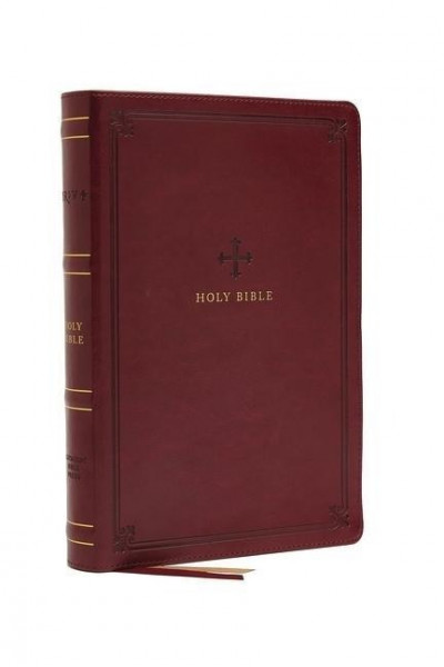 NRSV, Catholic Bible, Standard Large Print, Leathersoft, Red, Comfort Print