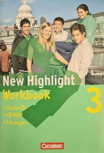 New Highlight 3 Workbook mit Lösungen+Audio-CD+CD-Rom vo... Book