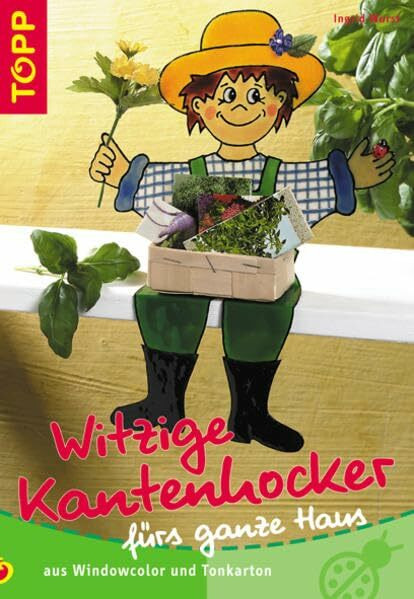 Witzige Kantenhocker fürs ganze Haus: Kantenhocker aus Windowcolor und Tonkarton