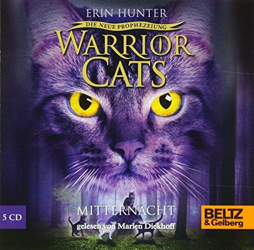 Warrior Cats - Die neue Prophezeiung. Mitternacht: II, Folge 1, gelesen von Marlen Diekhoff, 5 CDs in der Multibox, 6 Std.25 Min.: Autorisierte Hörbuchfassung