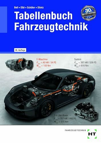 Tabellenbuch Fahrzeugtechnik