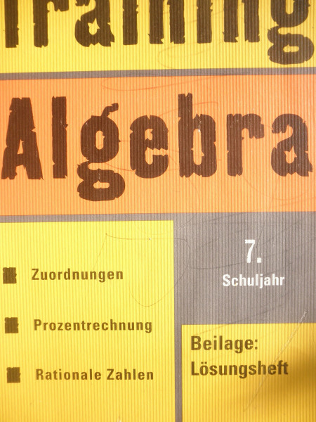 Training, Algebra, 7. Schuljahr