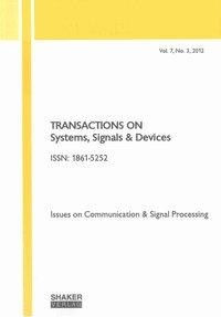 Transactions on Systems, Signals and Devices Vol. 7, No. 3