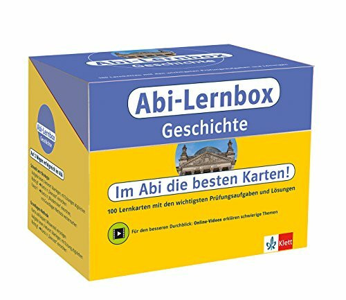 Klett Abi-Lernbox Geschichte: 100 Lernkarten mit den wichtigsten Prüfungsaufgaben und Lösungen