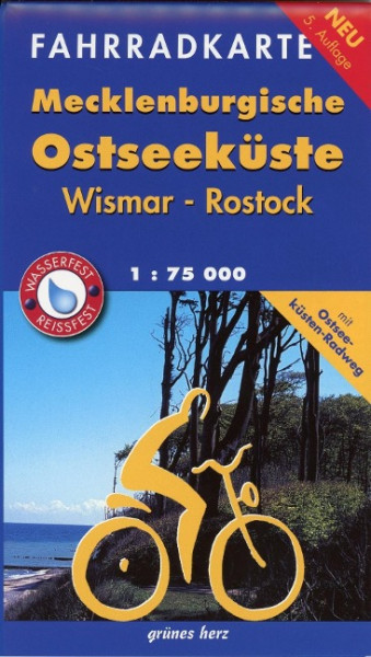 Fahrradkarte Mecklenburgische Ostseeküste Wismar, Rostock 1 : 75 000