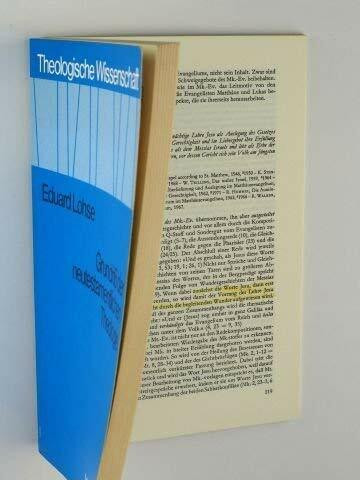 Grundriß der neutestamentlichen Theologie. 1974. 171 S. (ISBN 3-17-001071-9)