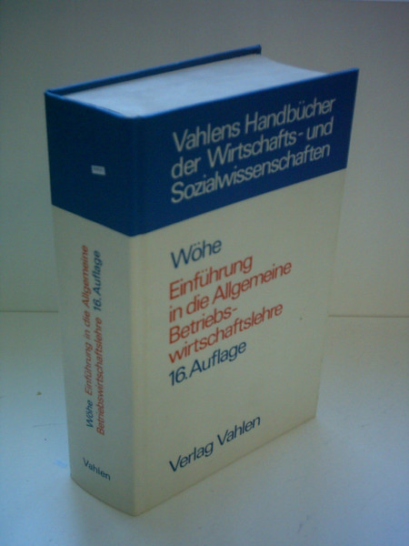 Einführung in die Allgemeine Betriebswirtschaftslehre