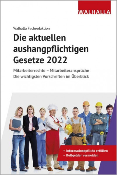 Die aktuellen aushangpflichtigen Gesetze 2022