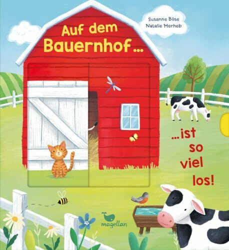Auf dem Bauernhof ist so viel los!: Hochwertiges Pappbilderbuch mit Schiebeelementen ab 2 Jahren