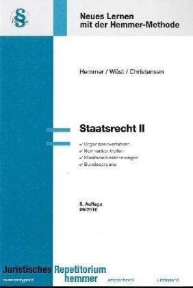 Staatsrecht II (Skripten - Öffentliches Recht) Staatsrecht II (Skripten - Öffentliches Recht)