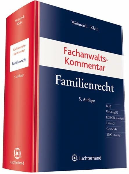 Fachanwaltskommentar Familienrecht