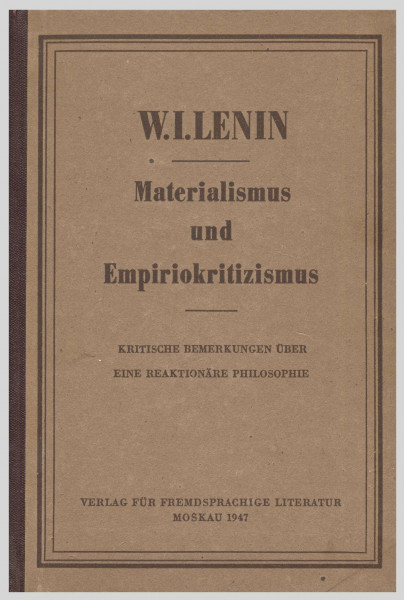 Materialismus Und Empiriokritizismus,