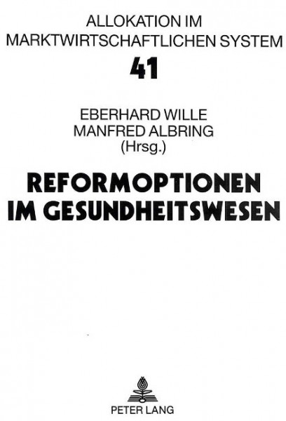 Reformoptionen im Gesundheitswesen