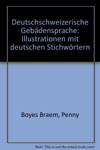 Deutschschweizerische Gebädensprache: Illustrationen mit deutschen Stichwörtern