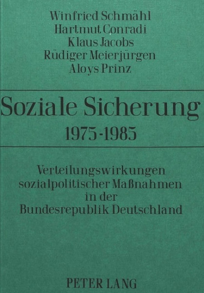 Soziale Sicherung 1975-1985
