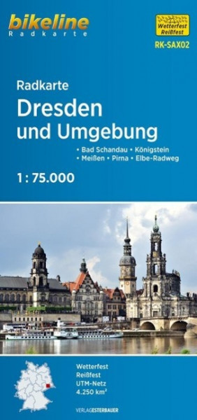 Bikeline Radkarte Dresden und Umgebung 1 : 75 000