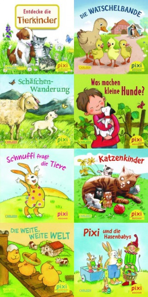 Pixi-Box 273: Pixis liebste Tierkinder (8x8 Exemplare)