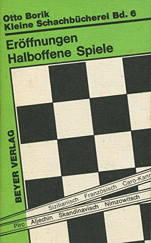 Eröffnungen. Halboffene Spiele (5151 066)