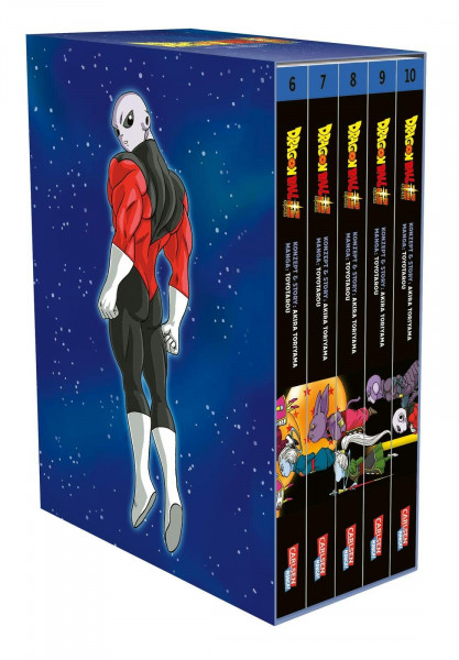 Dragon Ball Super Bände 6-10 im Sammelschuber mit Extra: Die Fortsetzung der Action-Manga-Serie ab 10 Jahren über epische Schlachten und kosmische Abenteuer