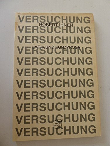 Versuchung. Lyrik und Kurzprosa. Mit Widmung des Autors. Softcover