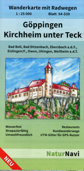 Göppingen - Kirchheim unter Teck 1 : 25 000, Blatt 54-539