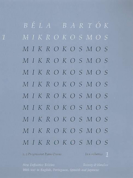 Bela Bartok - Mikrokosmos Volume 1 (Blue): 153 Progressive Piano Pieces