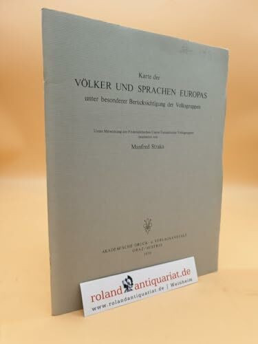 Karte der Völker und Sprachen Europas. Unter besonderer Berücksichtigung der Volksgruppen