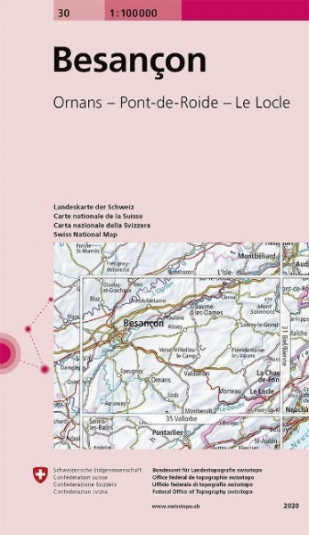 Swisstopo 1 : 100 000 Besancon