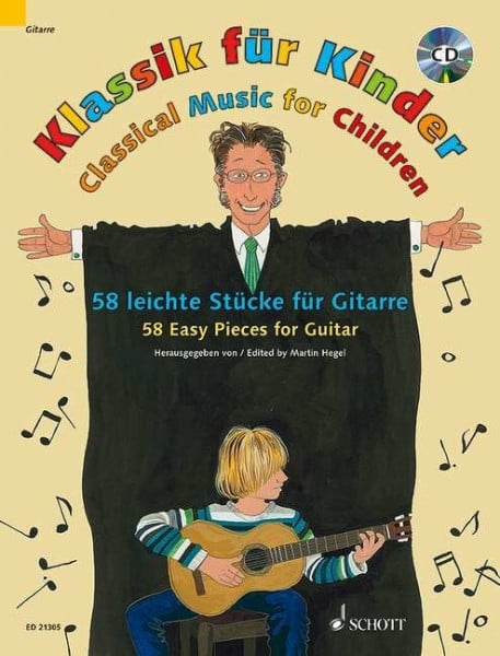 Klassik für Kinder: 58 leichte Stücke für Gitarre. Gitarre. Ausgabe mit CD.