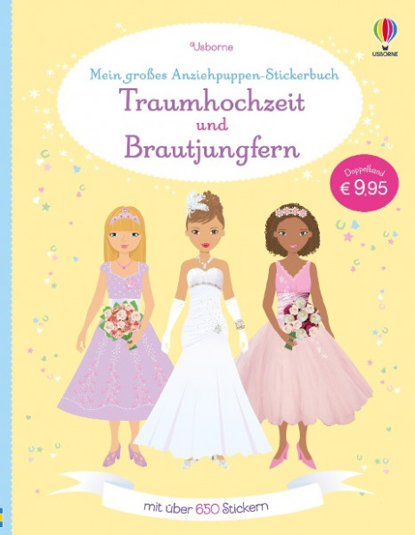 Mein großes Anziehpuppen-Stickerbuch: Traumhochzeit und Brautjungfern