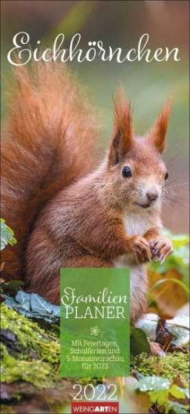Eichhörnchen Familienplaner Kalender 2022