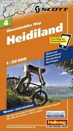 MTB-Karte 04 Heidiland 1:50.000