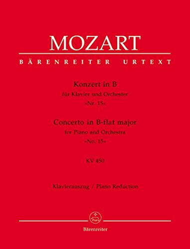 Konzert für Klavier und Orchester Nr. 15 B-Dur KV 450. Klavierauszug
