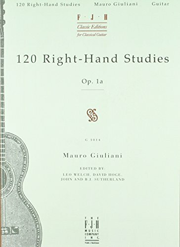 120 Right-hand Studies (Fjh Classic Editions for Classical Guitar)