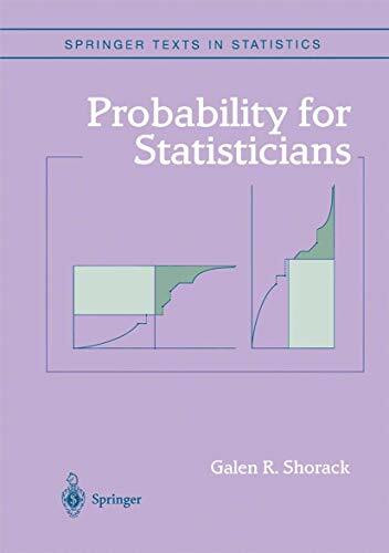 Probability for Statisticians (Springer Texts in Statistics)