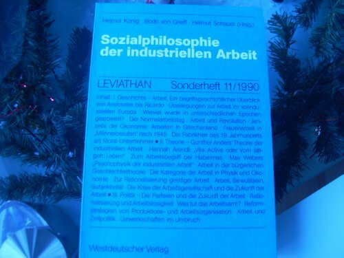 Sozialphilosophie der industriellen Arbeit
