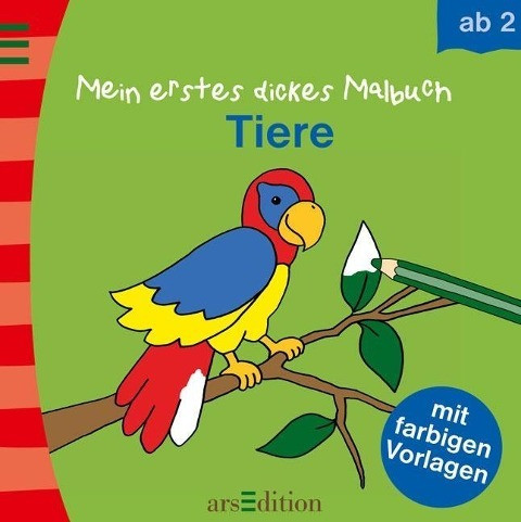 Mein erstes dickes Malbuch: Tiere