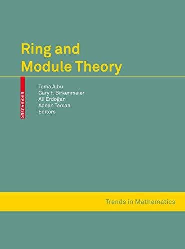 Ring and Module Theory (Trends in Mathematics)