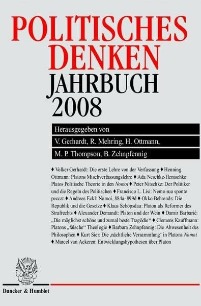 Politisches Denken. Jahrbuch 2008.