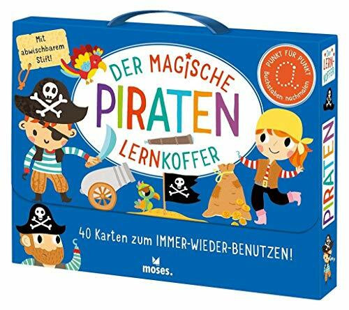 Der magische Lernkoffer Piraten: 40 Karten zum IMMER-WIEDER-BENUTZEN!