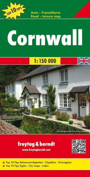 Cornwall 1 : 150 000. Autokarte